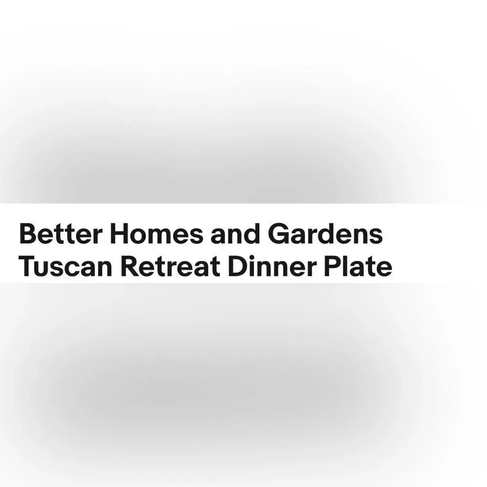 Better Homes And Gardens Deep 1 Dinner Plate 11 Inches Round Scalloped Brown Rim
